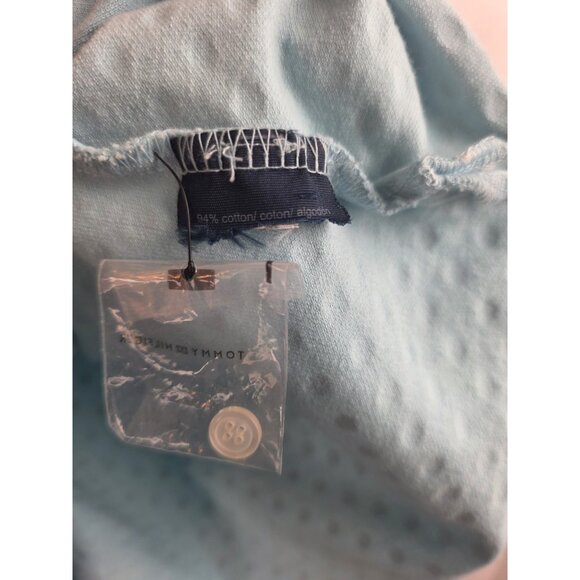 Tommy Hilfiger Womens Polo Golf Shirt Size XXL Light Blue Polka Dot Short Sleeve - Picture 8 of 10